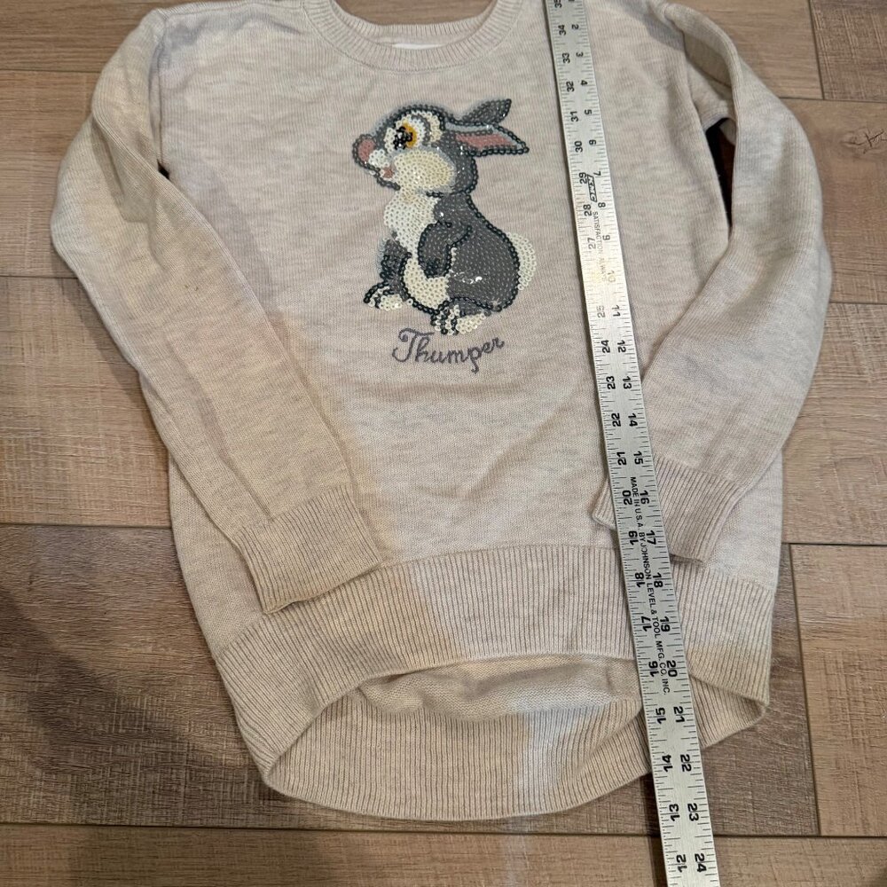 DISNEY GAP BAMBI THUMBER TUNIC SWEATER GIRLS LARGE 12/14 - Picture 3 of 8